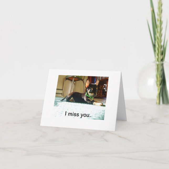 I miss you card (Front)