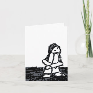 i miss you (corner kid) card