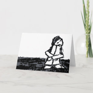 i miss you (corner kid) card
