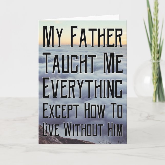 I Miss You Dad Card (Front)