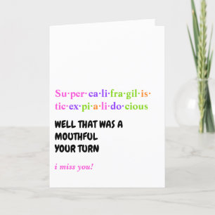 I MISS YOU Greeting Card