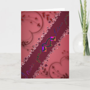 I miss you I love you Greeting Card for Valentines