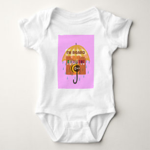 I Miss You in the rain I am bored Baby Bodysuit