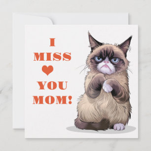 I Miss You Mum Holiday Card