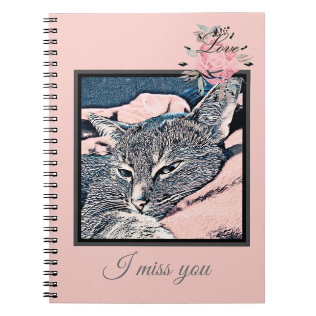 I miss you notebook (Front)