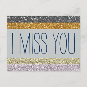 I Miss You Postcard
