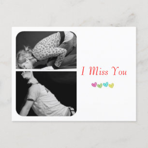 "I Miss You" postcard