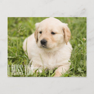 I miss you postcard