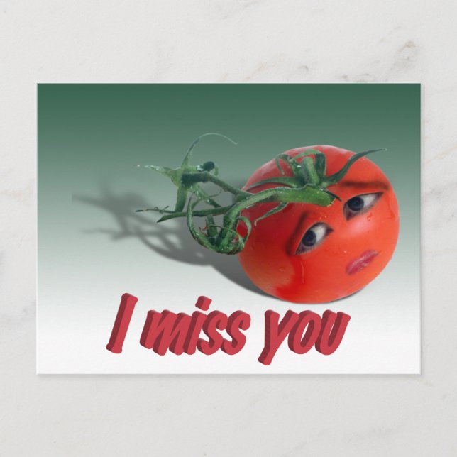 I Miss You Postcard (Front)