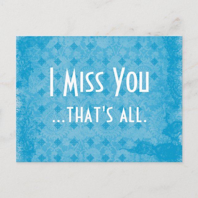 I miss you postcard (Front)