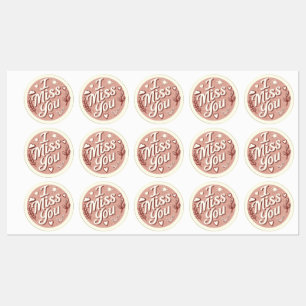 I Miss You Stickers Sheet