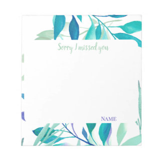 I missed you customize texts notepad