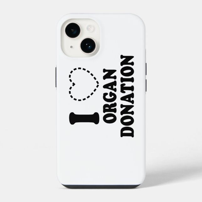 I {MISSING HEART} ORGAN DONATION iPhone CASE (Back)