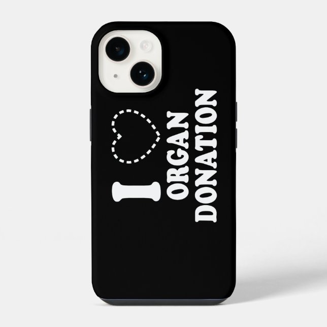 I {MISSING HEART} ORGAN DONATION iPhone CASE (Back)