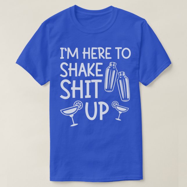 I Mix To Release Frustration Bartender T-Shirt (Design Front)