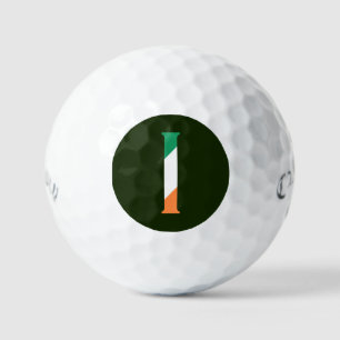 I Monogram overlaid on Irish Flag css gbcnt Golf Balls
