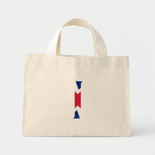 I Monogram overlaid on Union Jack Flag ttcnt Mini Tote Bag