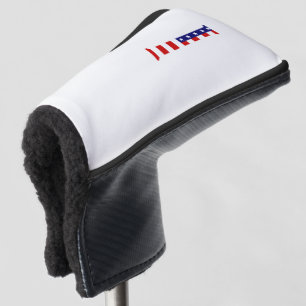 I Monogram overlaid on USA Flag pccn Golf Head Cover