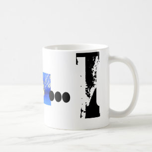 I Monogram Typography Cool Grunge Mug