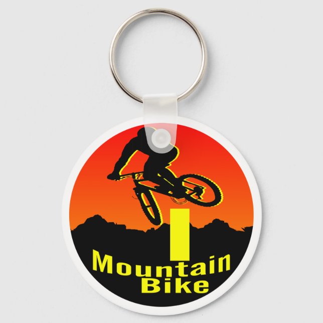 I Mountain Bike Key Ring (Front)