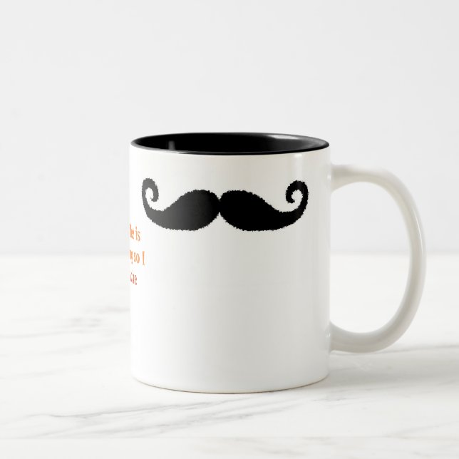 I Moustache... Two-Tone Coffee Mug (Right)