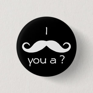 I moustache you a question Button