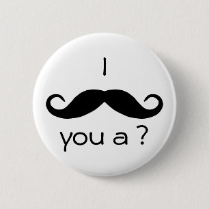 I moustache you a question Button