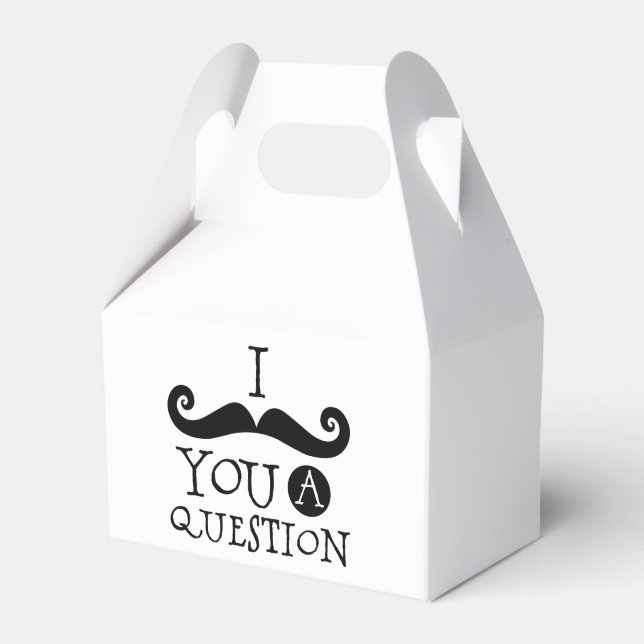 I Moustache You a Question Favour Box (Front Side)