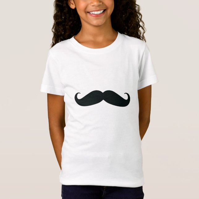I Moustache you a question Girls Tshirt (Front)