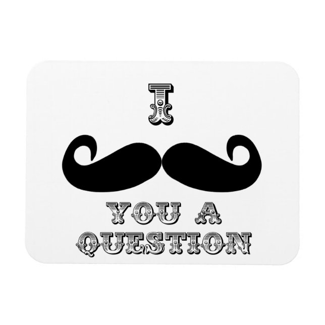 I Moustache You a Question Magnet (Horizontal)
