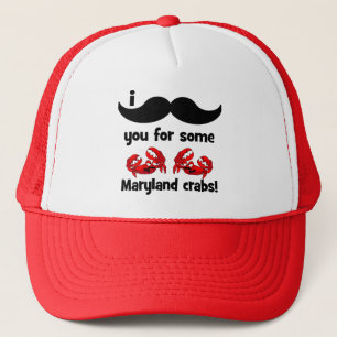 I moustache you for some Maryland crabs Trucker Hat