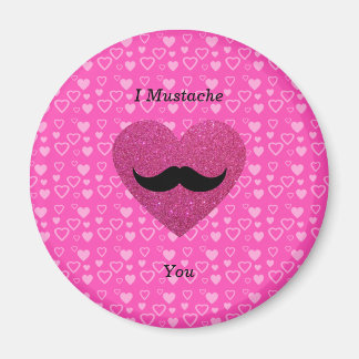 I moustache you hearts magnet