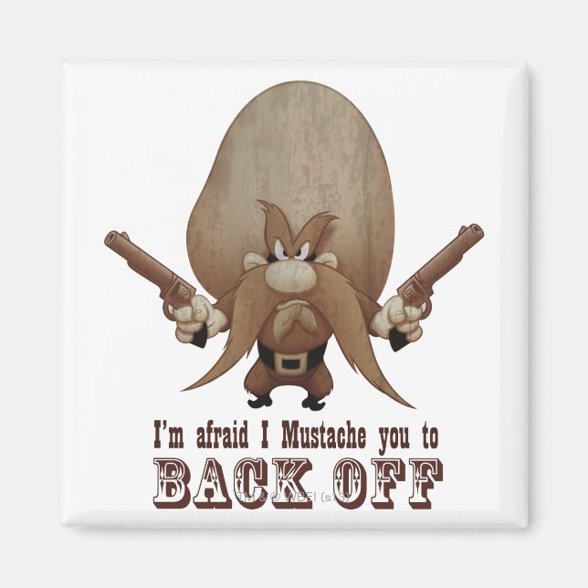 I Moustache You To Back Off Magnet (Front)