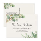 I Moved Eucalyptus Watercolor Moving