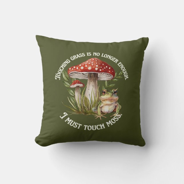"I must touch moss" Cushion (Front)