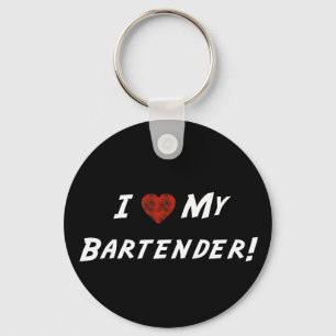 I ♥ My Bartender! Key Ring