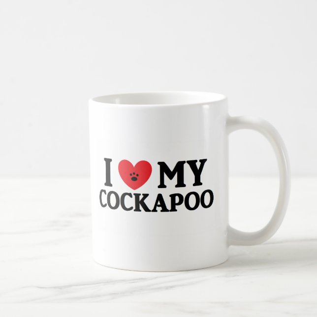 I ♥ My Cockapoo Coffee Mug (Right)