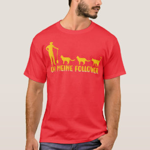 I My Followers Tieliebe Katzenliebe Katzen Farmer T-Shirt