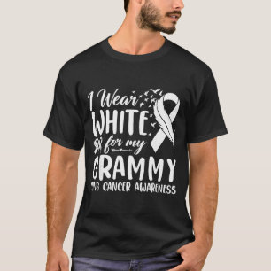 I My White Grammy Lung Cancer Awareness T-Shirt