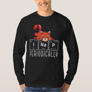 I Nap Periodically  Forest Animal Sleepy Red Panda T-Shirt