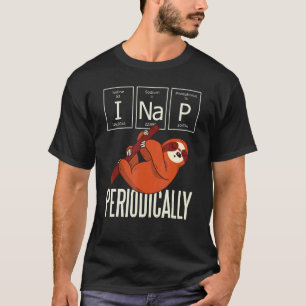 I Nap Periodically Funny Science Sloth Shirt Boys