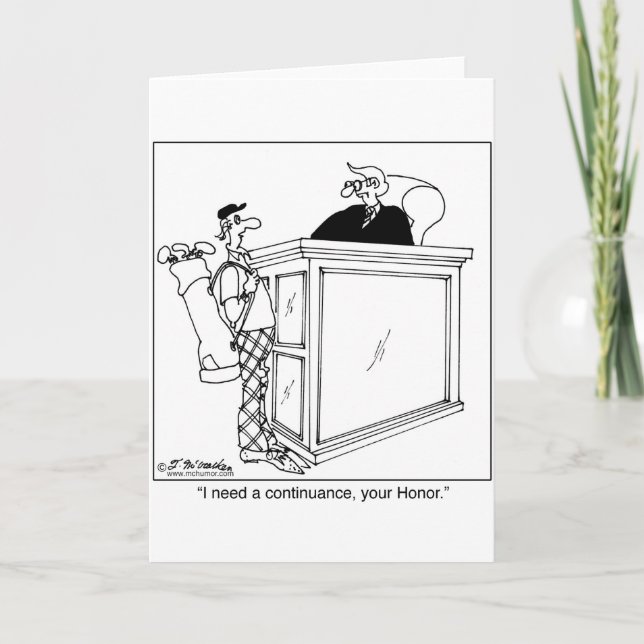 I Need a Continuance Card (Front)