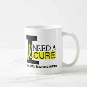 I Need A Cure 1 Endometriosis Coffee Mug