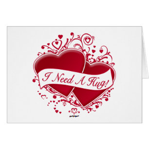 I Need A Hug! Red Hearts