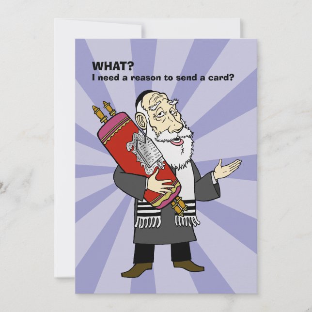 I need a reason? Hanukkah Card (Front)