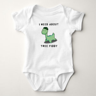 I NEED ABOUT TREE FIDDY - LOCH NESS MONSTER BABY BODYSUIT
