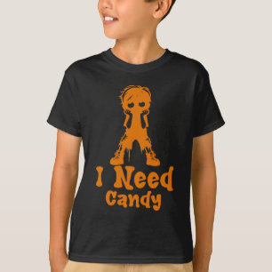 I Need Candy, Funny Halloween Kids T-Shirt
