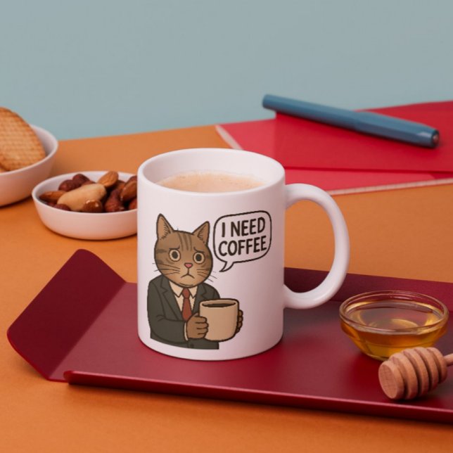 I Need Coffee Cat Coffee Mug – Gift For Women (Creator Uploaded)