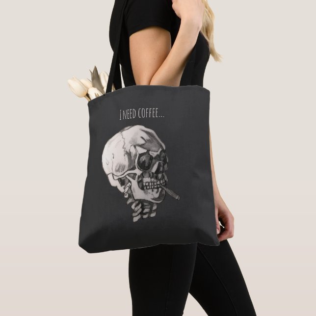 I need coffee... tote bag (Close Up)
