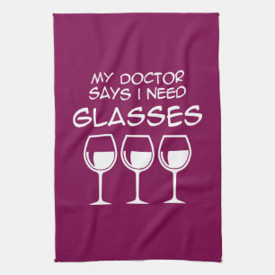 I need glasses tea towel